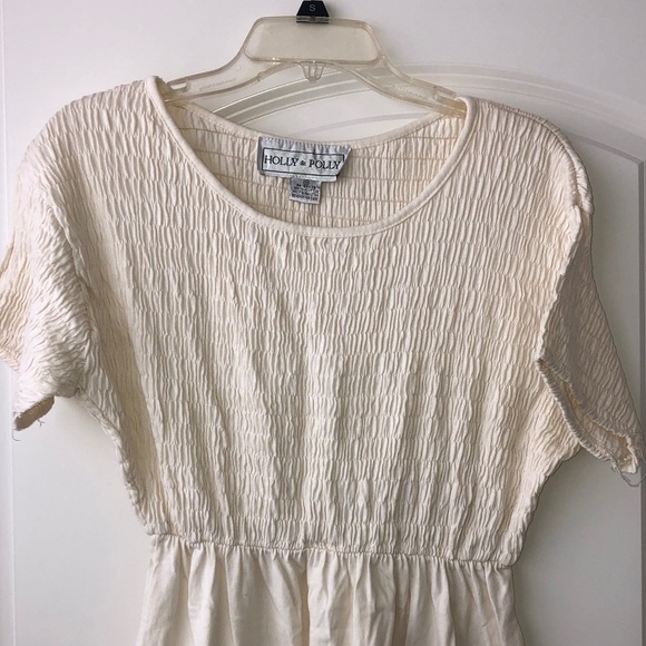 Holly and polly Dresses & Skirts - Cream Textured Maxi Dress
